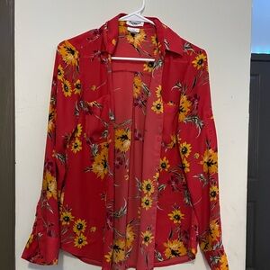 Express floral blouse